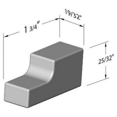 Tungsten Bucking Bar 0.44 lb (0.2 kgs) 18.3g/cc Polished